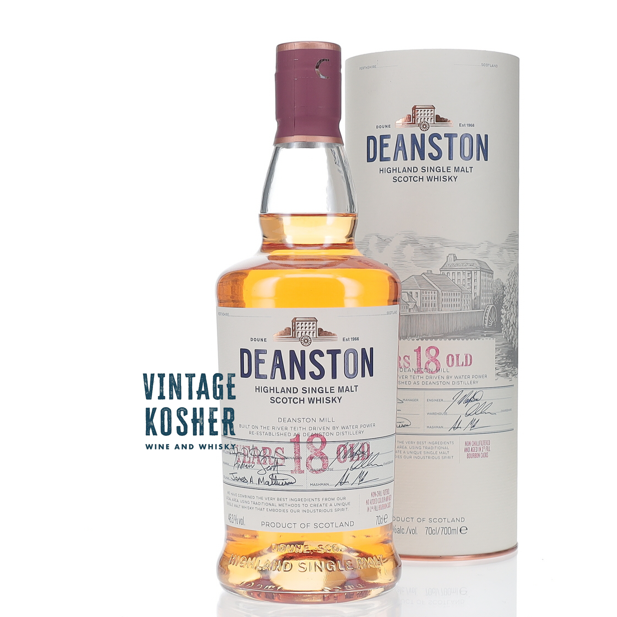 Deanston Bourbon Cask 18 Year Old Single Malt Scotch Whisky