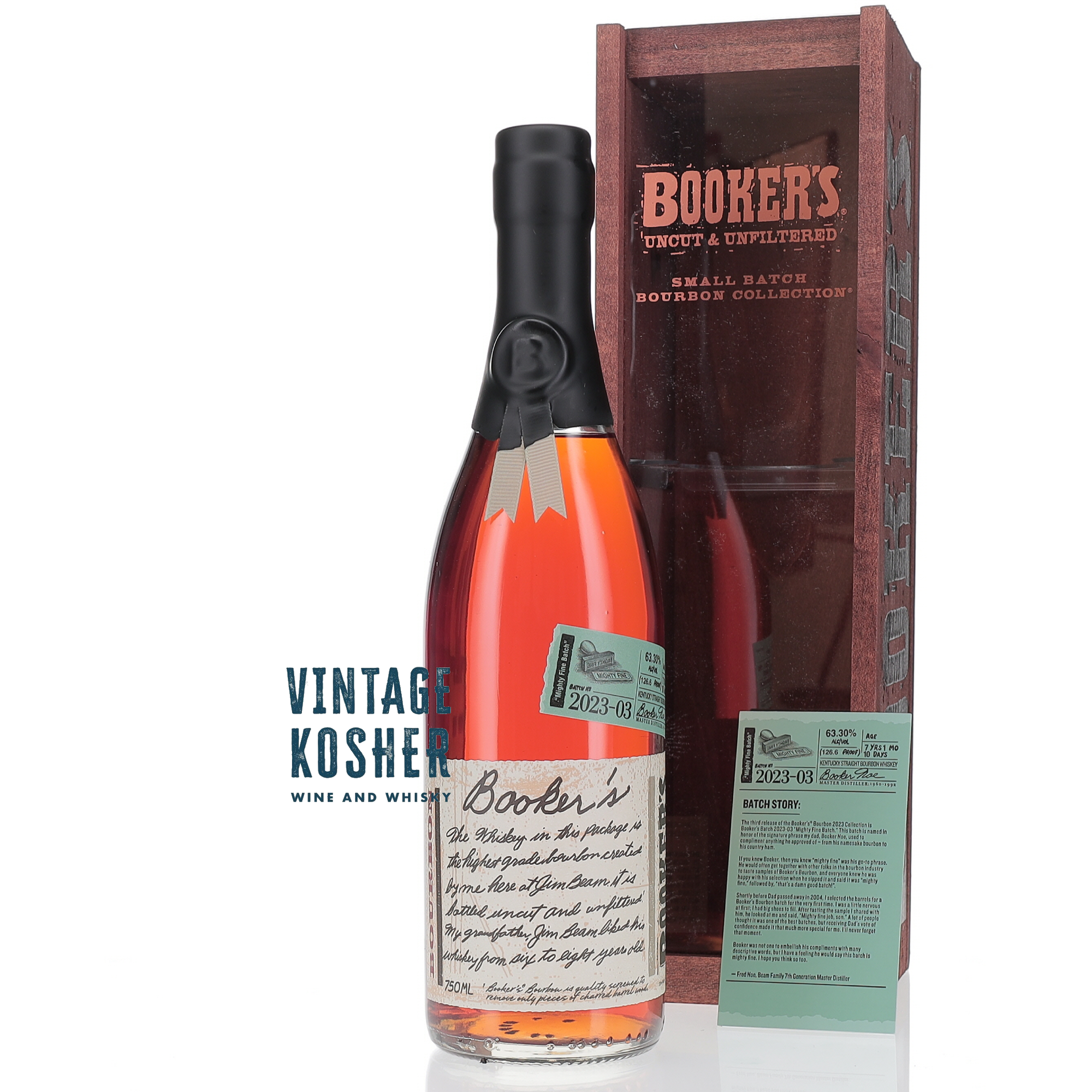 Booker's Bourbon 2023-03 6 Yr "Mighty Fine" Batch 126.6