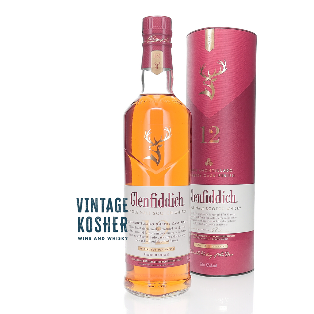 Glenfiddich Amontillado Sherry Cask 12 yr – Vintage Kosherca