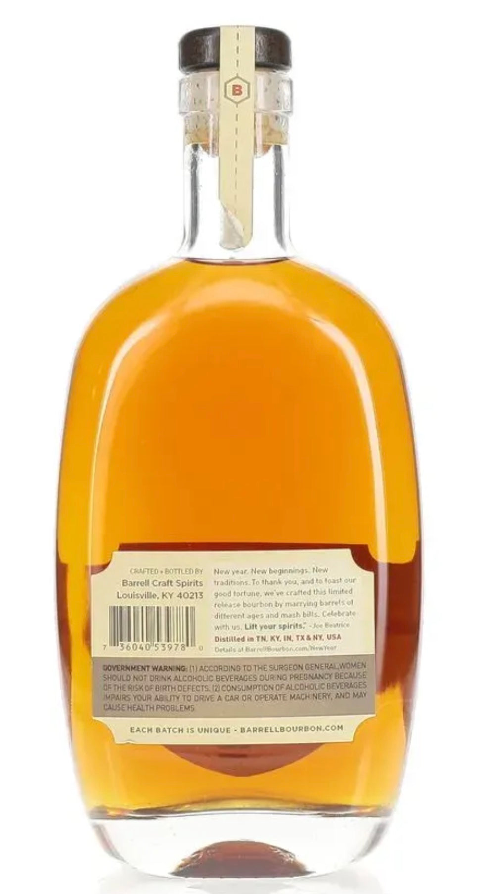 Barrell Bourbon New Year 2018 Cask Strength Limited Edition