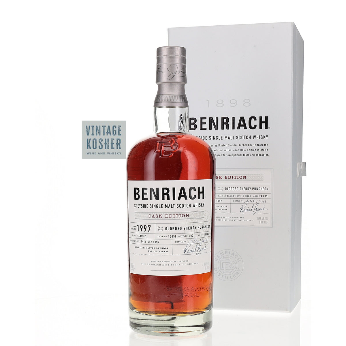 Benriach 24 yr Single Malt Scotch Oloroso Sherry Puncheon Single Malt Scotch Whisky