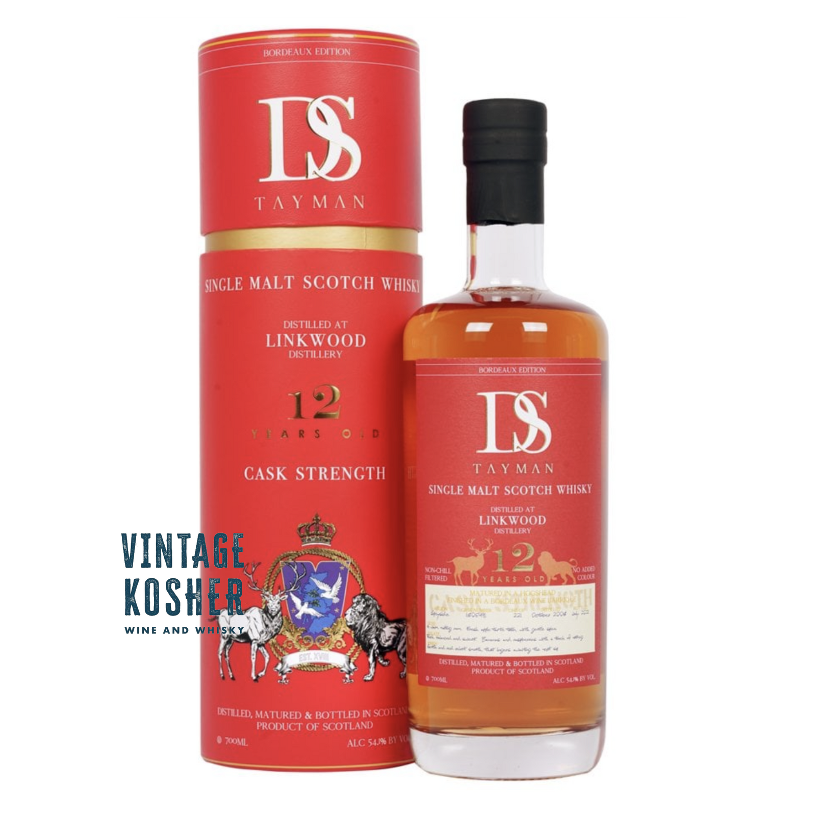 DS Tayman 12 year Linkwood Cask Strength 53.35 ABV Single Malt Scotch Whisky