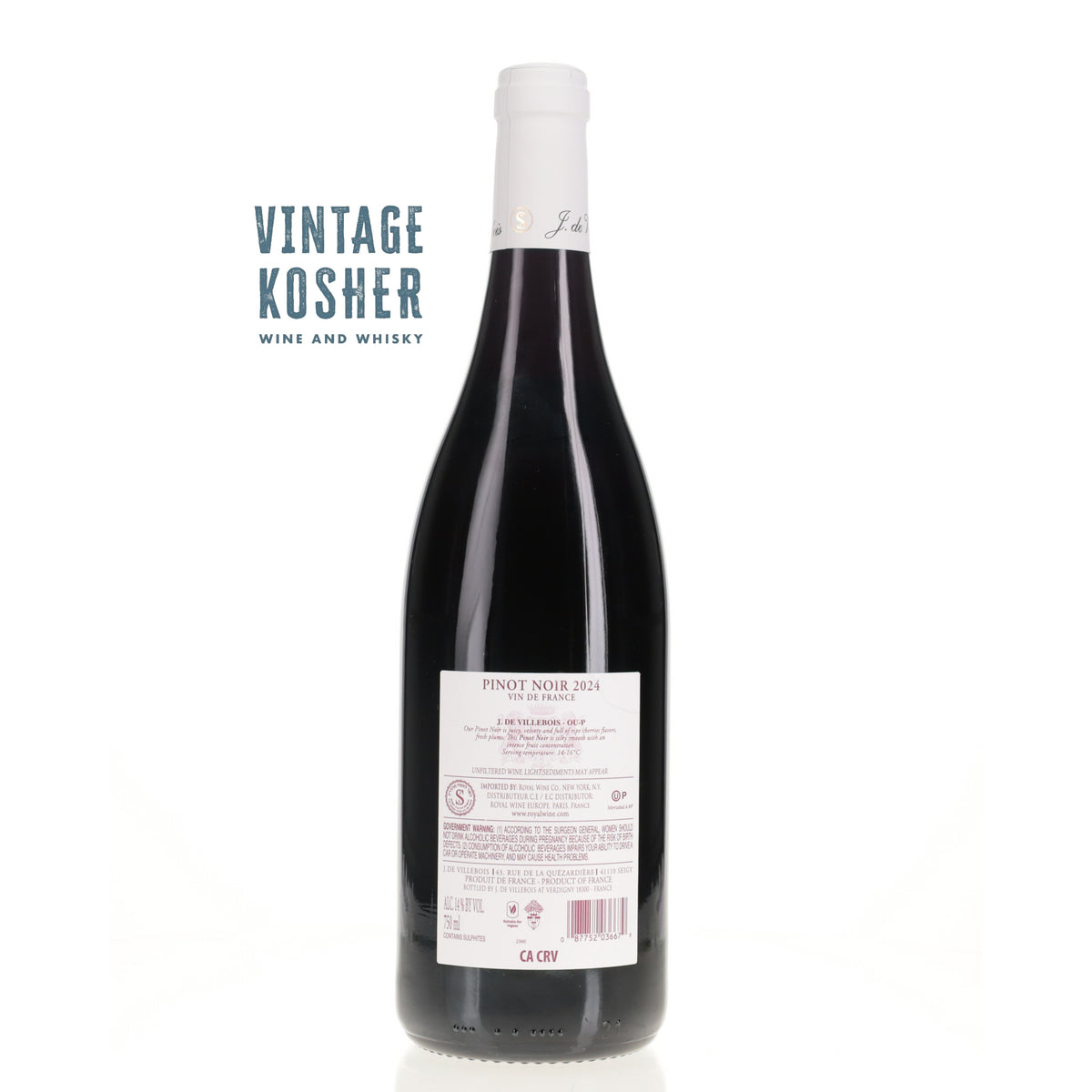 J de Villebois Pinot Noir 750 Red Wine