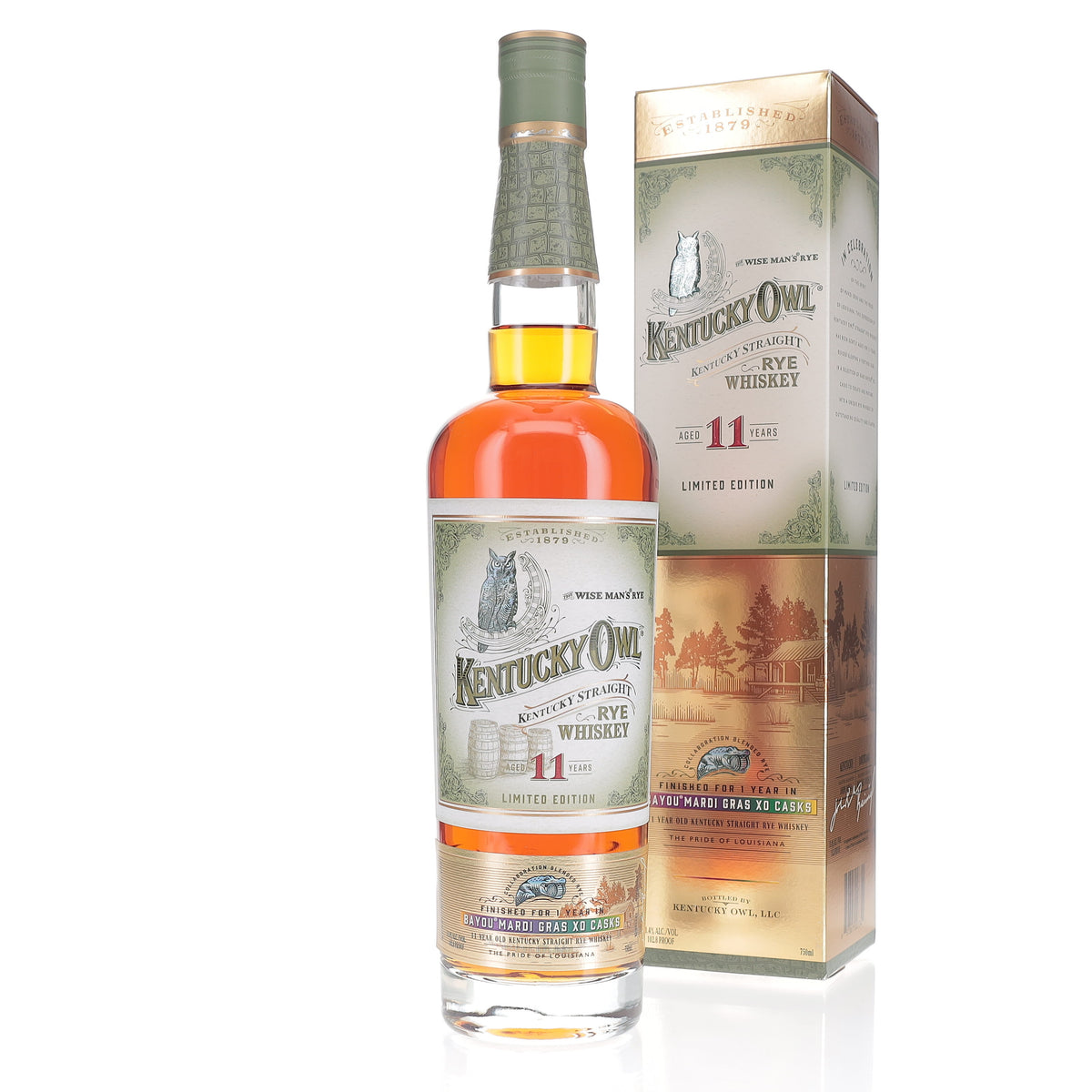 Kentucky Owl Mardi Gras XO Cask Limited Edition 11 Year Old Straight Rye Whiskey Rye