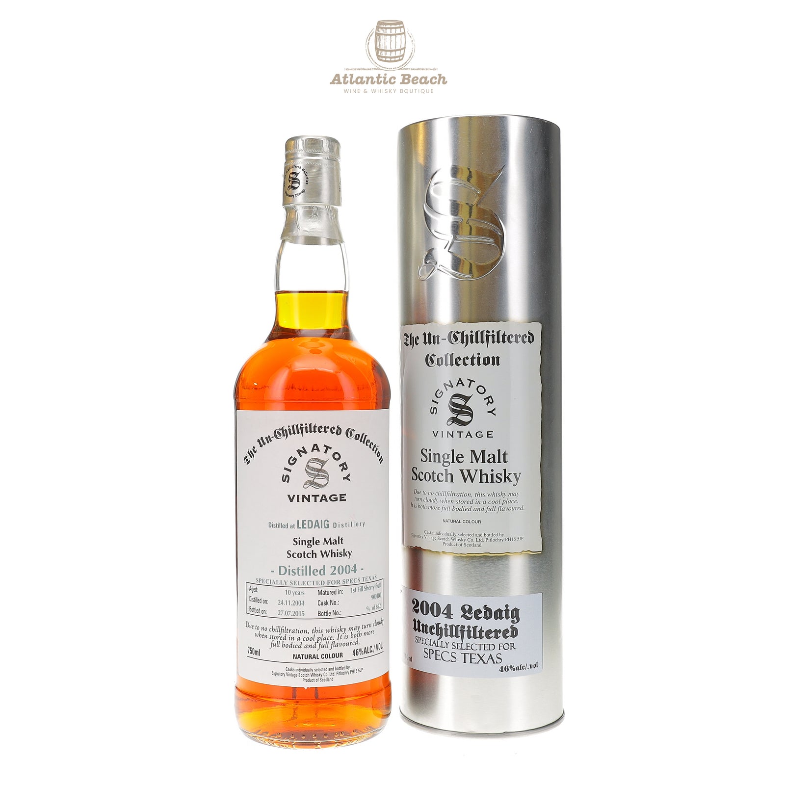 Ledaig 10 year Sherry signatory selected for Texas Specs Single Malt Scotch Whisky