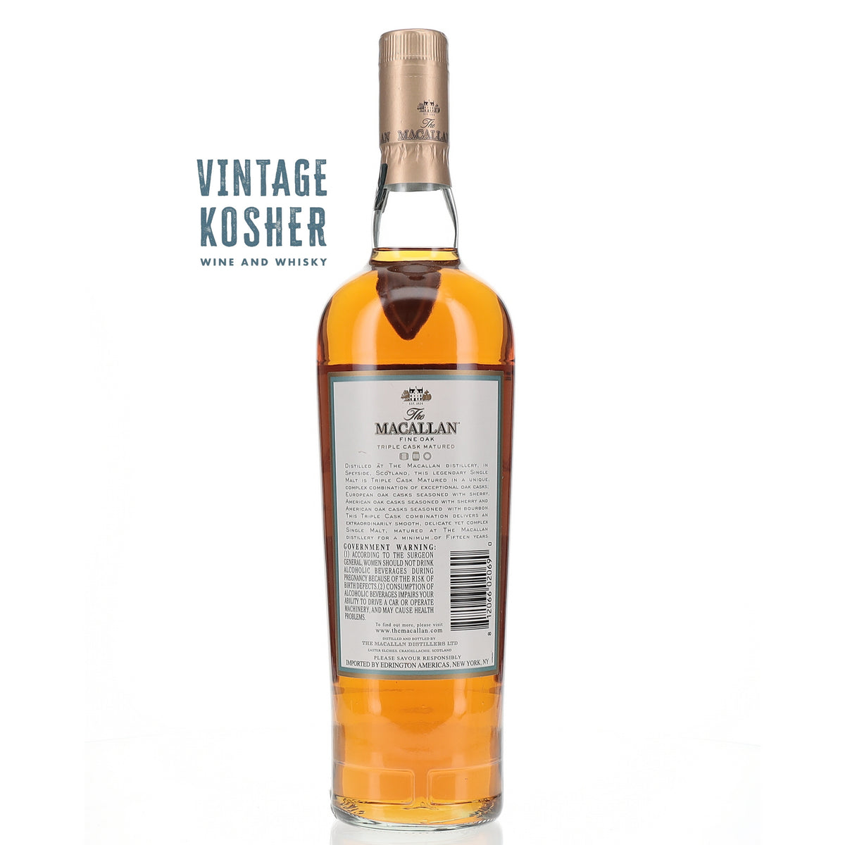 Macallan Triple Cask Matured Fine Oak 15 Year Old Single Malt Scotch Whisky Single Malt Scotch Whisky