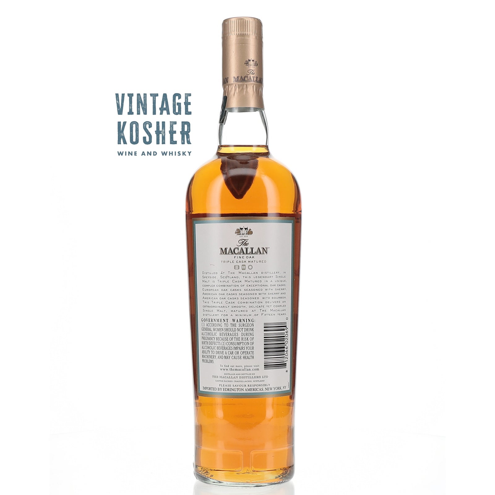 Macallan Triple Cask Matured Fine Oak 15 Year Old Single Malt Scotch Whisky Single Malt Scotch Whisky