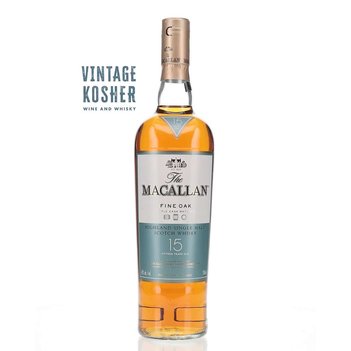 Macallan Triple Cask Matured Fine Oak 15 Year Old Single Malt Scotch Whisky Single Malt Scotch Whisky
