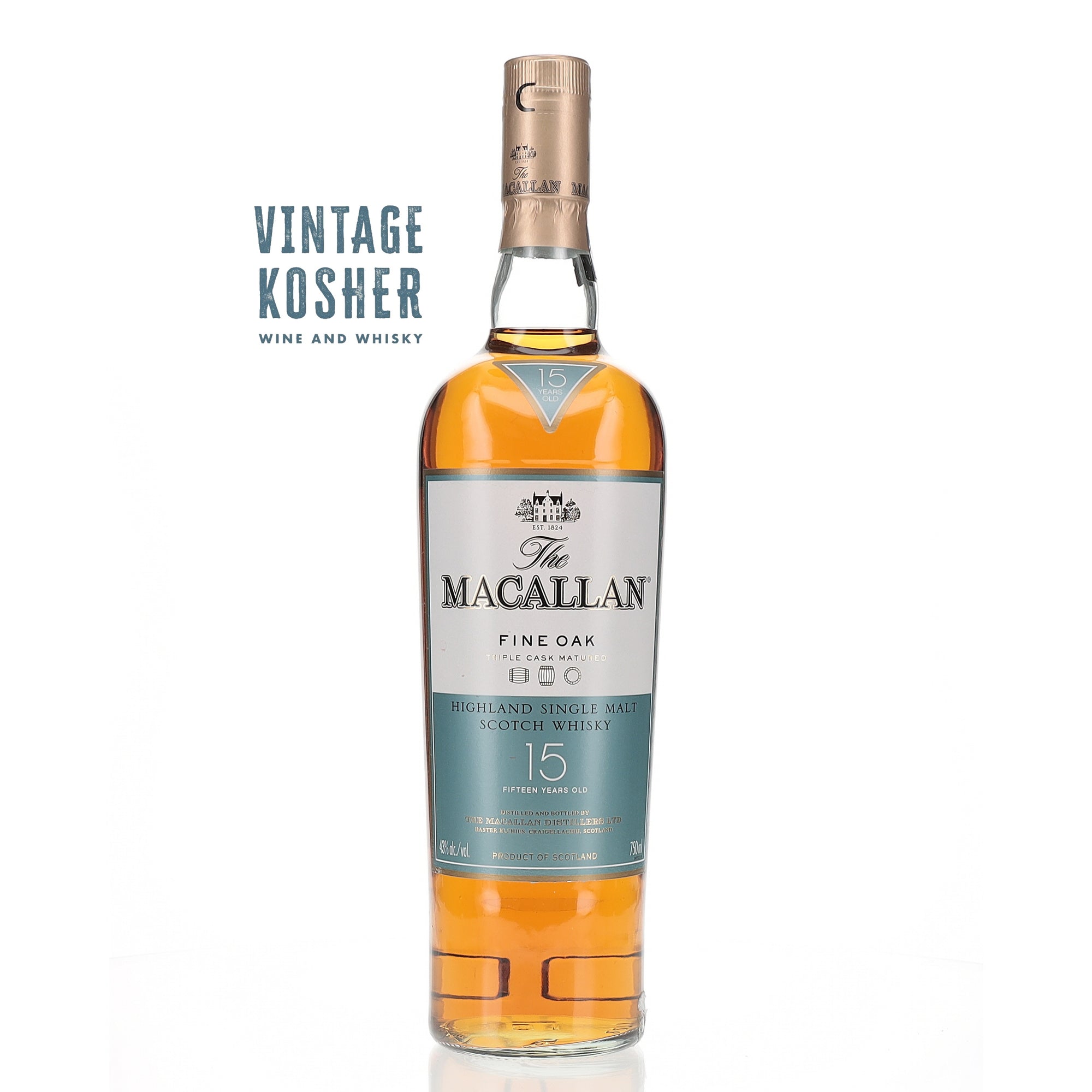 Macallan Triple Cask Matured Fine Oak 15 Year Old Single Malt Scotch Whisky