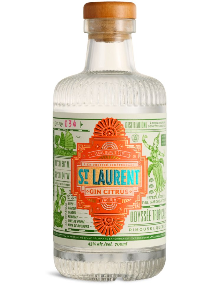 St. Laurent Whisky Barrel Finished Tropical Odyssey Gin