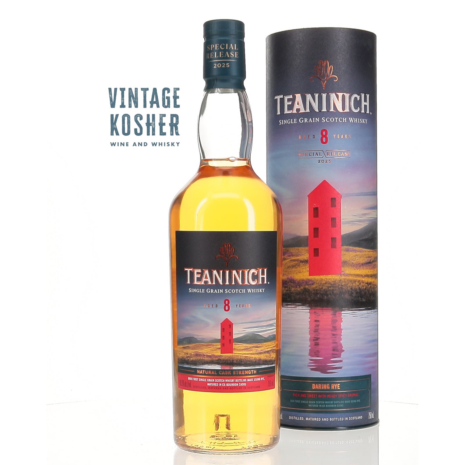 Teaninich Single Grain Scotch Natural Cask Strength 8 Yr