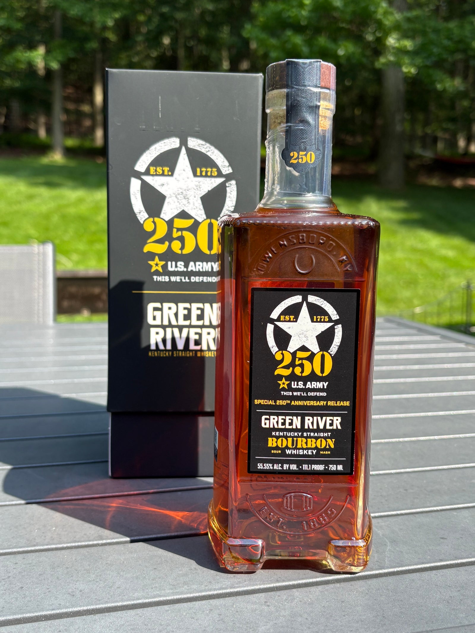 Green River Kentucky Straight Bourbon US Army 250th Anniversary Release Bourbon
