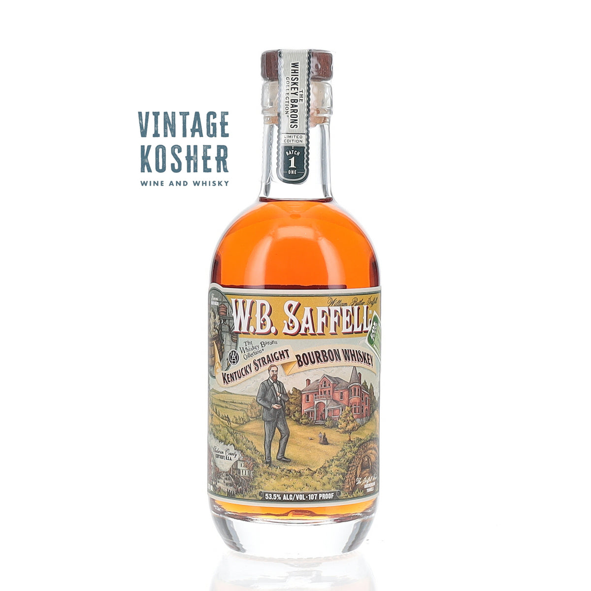 WB Saffell Straight Bourbon The Whiskey Barons Collection 107 Bourbon