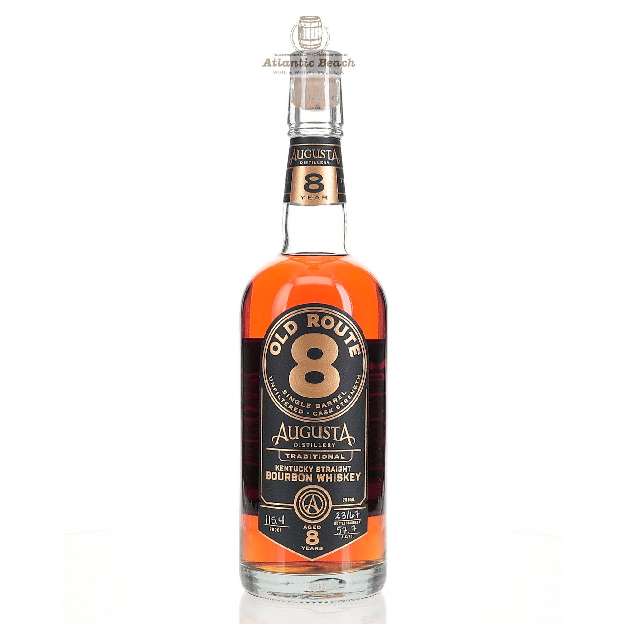 Augusta Distillery Old Route 8 Kentucky Straight Bourbon 8 yr