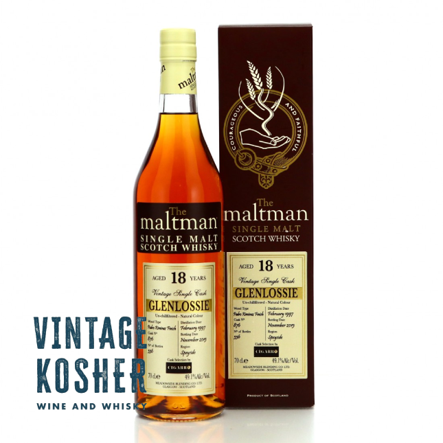 The Maltman Glenlosssie 18 yr Single Cask Single Malt Scotch Whisky