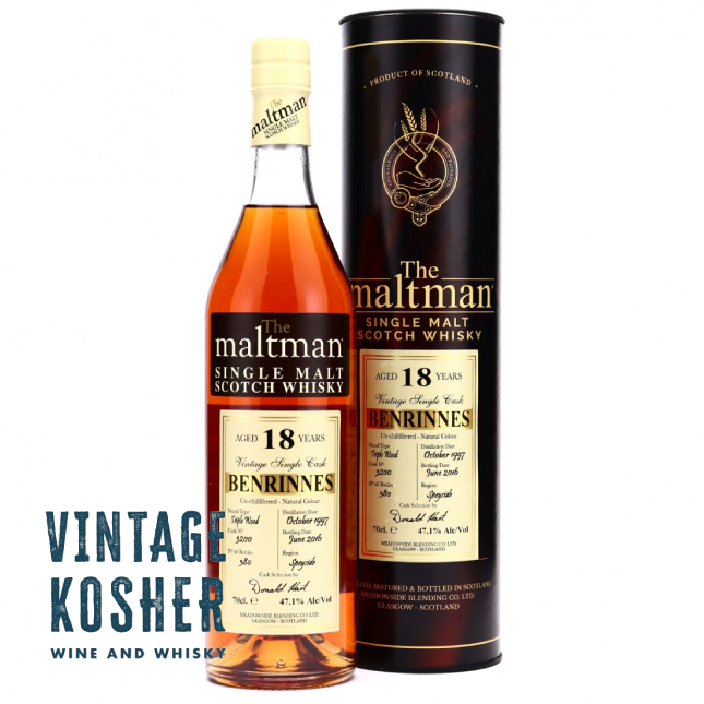 The Maltman Benrinnes 18 yr Single Malt Scotch Whisky