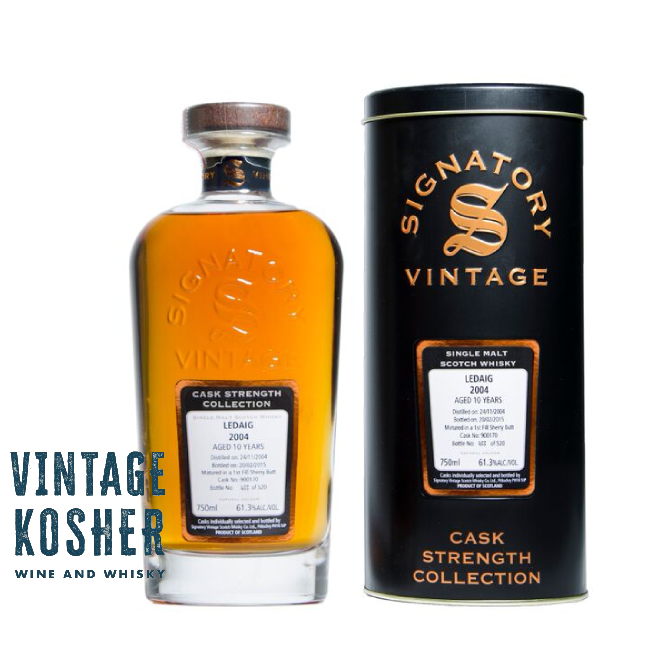 Signatory Ledaig 2005 10 year Cask Strength 54.6% Single Malt Scotch Whiskey