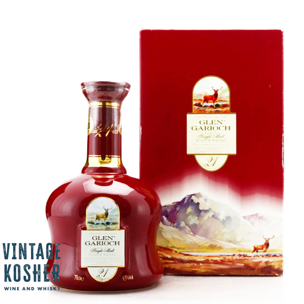 Glen Garioch 21 red Ceramic bottle – Vintage Kosherca
