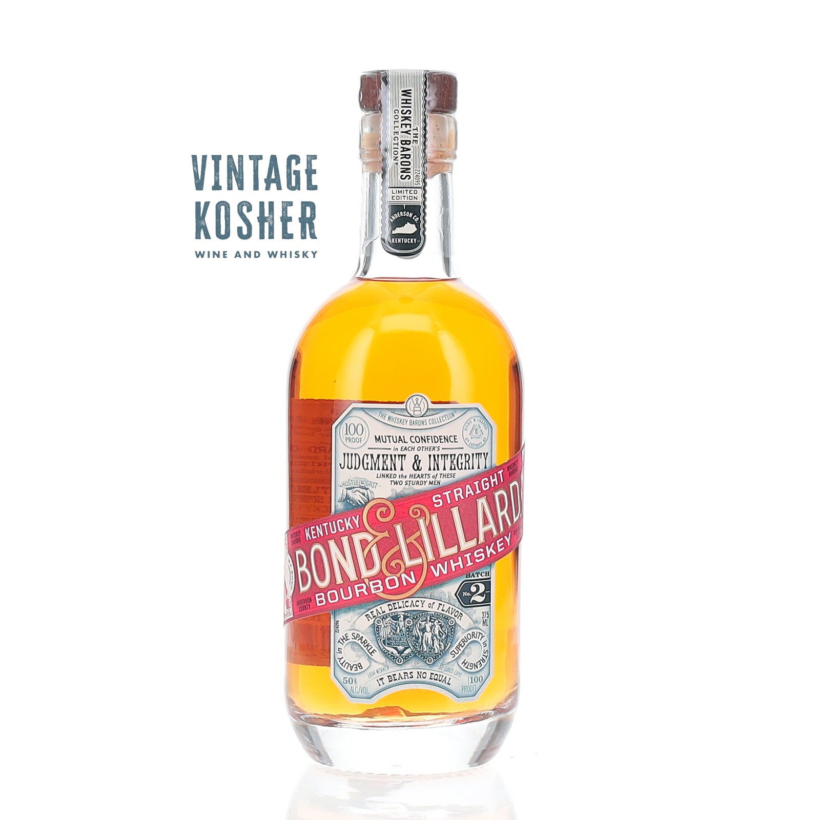 Bond & Lillard Straight Bourbon The Whiskey Barons Collection 100 Bourbon