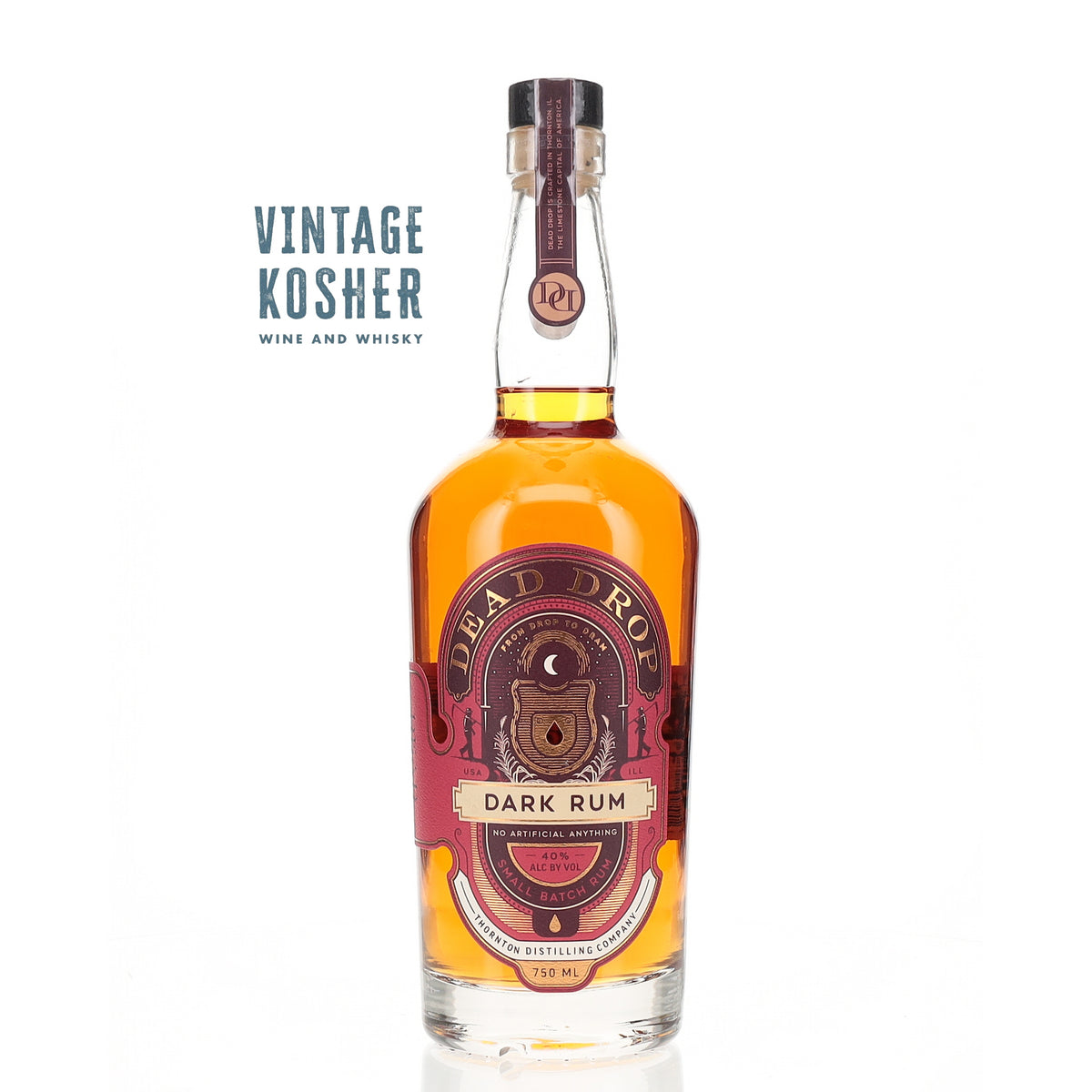 Dead Drop Dark Rum Kosher For Passover Vintage Kosher