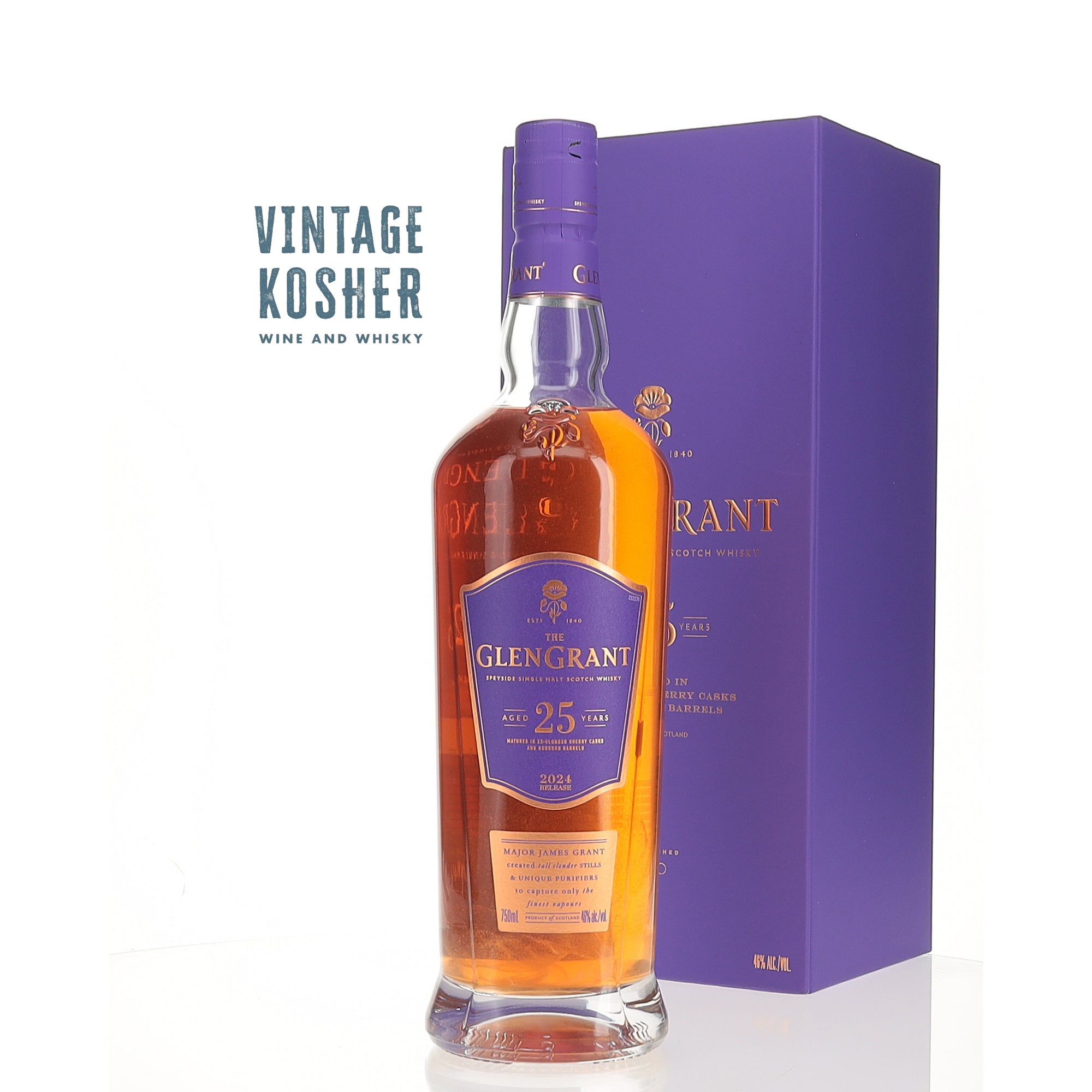 Glen Grant 25 yr Single Malt Highland Scotch