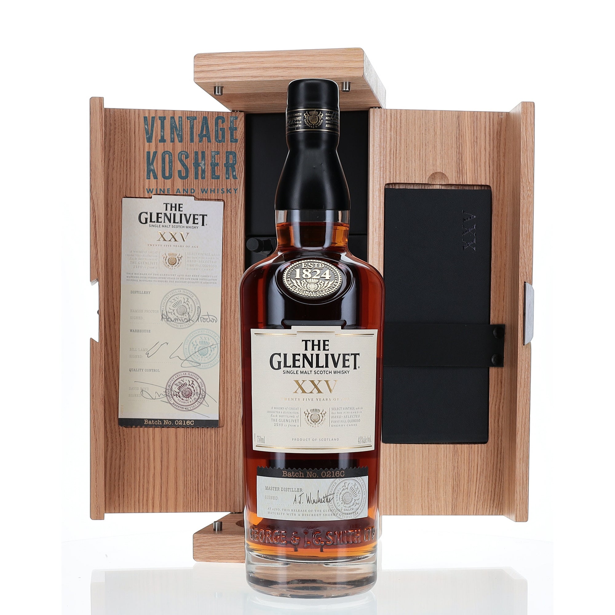 Glenlivet XXV 25 Year Old Version (wooden box)