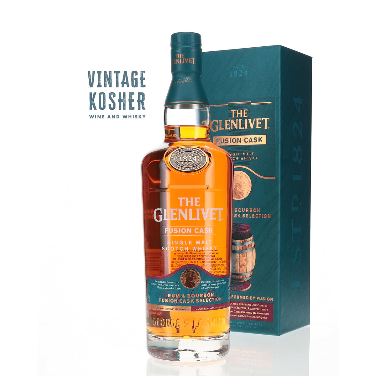 Glenlivet Single Malt Fusion Rum and Bourbon Cask Single Malt Scotch Whisky
