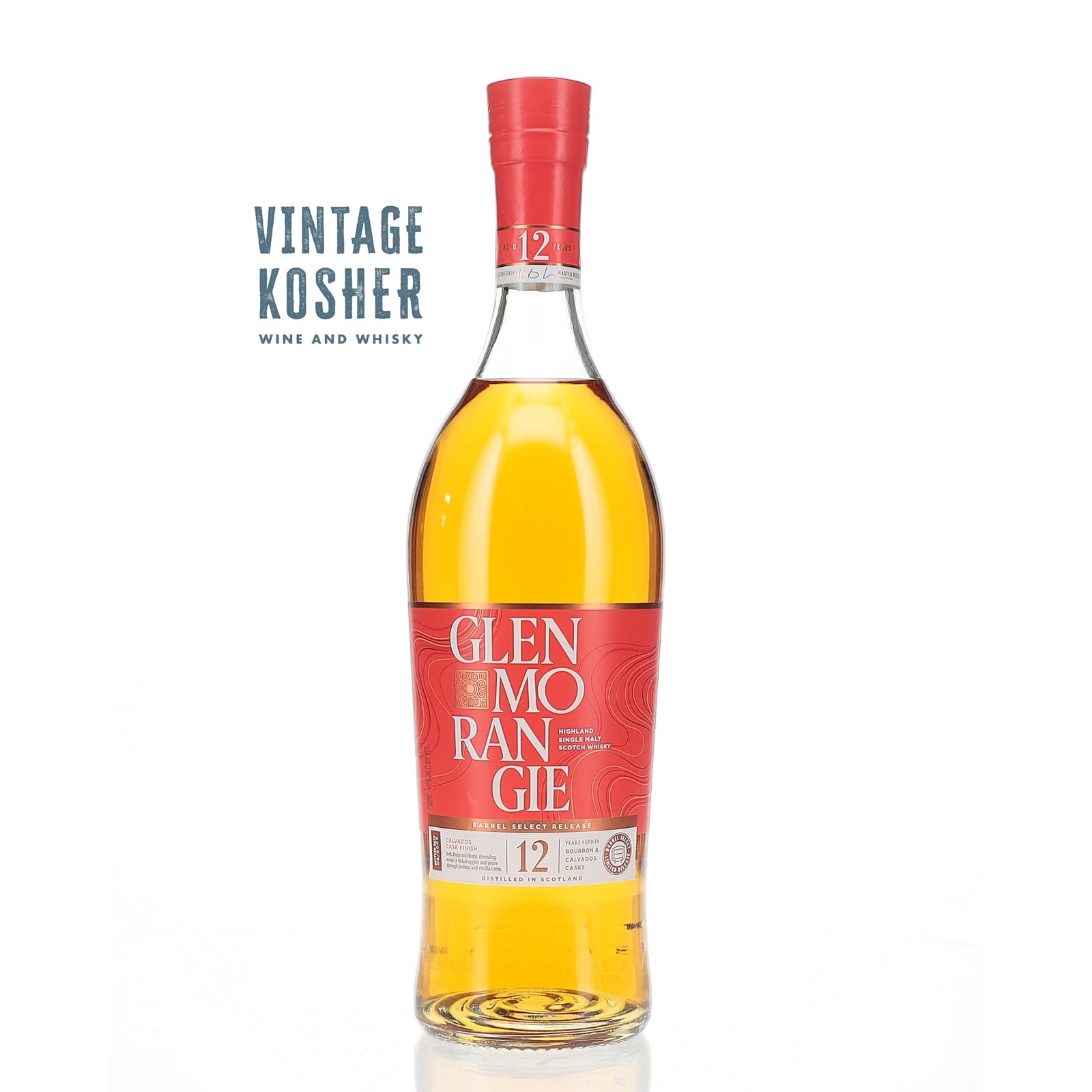 Glenmorangie Distillery Barrel Select 12 Yr Bourbon & Calvados Casks Single Malt Scotch Whisky