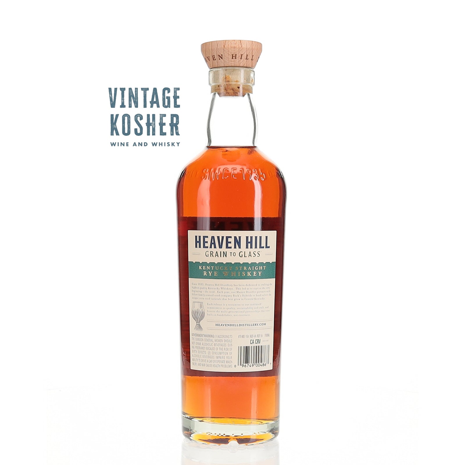 Heaven Hill Straight Rye Whiskey Grain to Glass 123.2 Rye