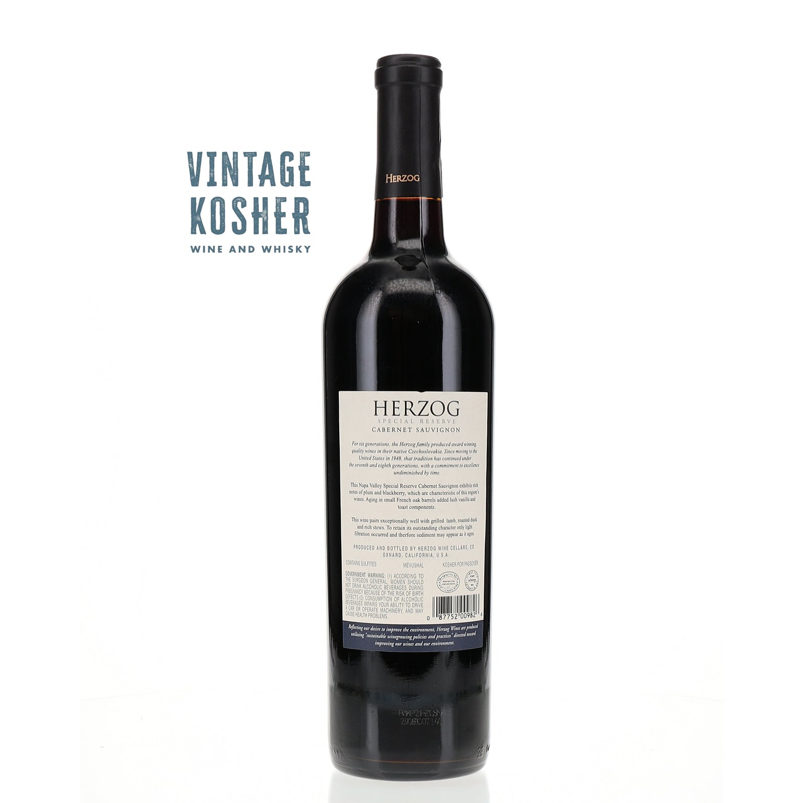 Herzog Special Reserve Napa Valley Cabernet Sauvignon Red Wine