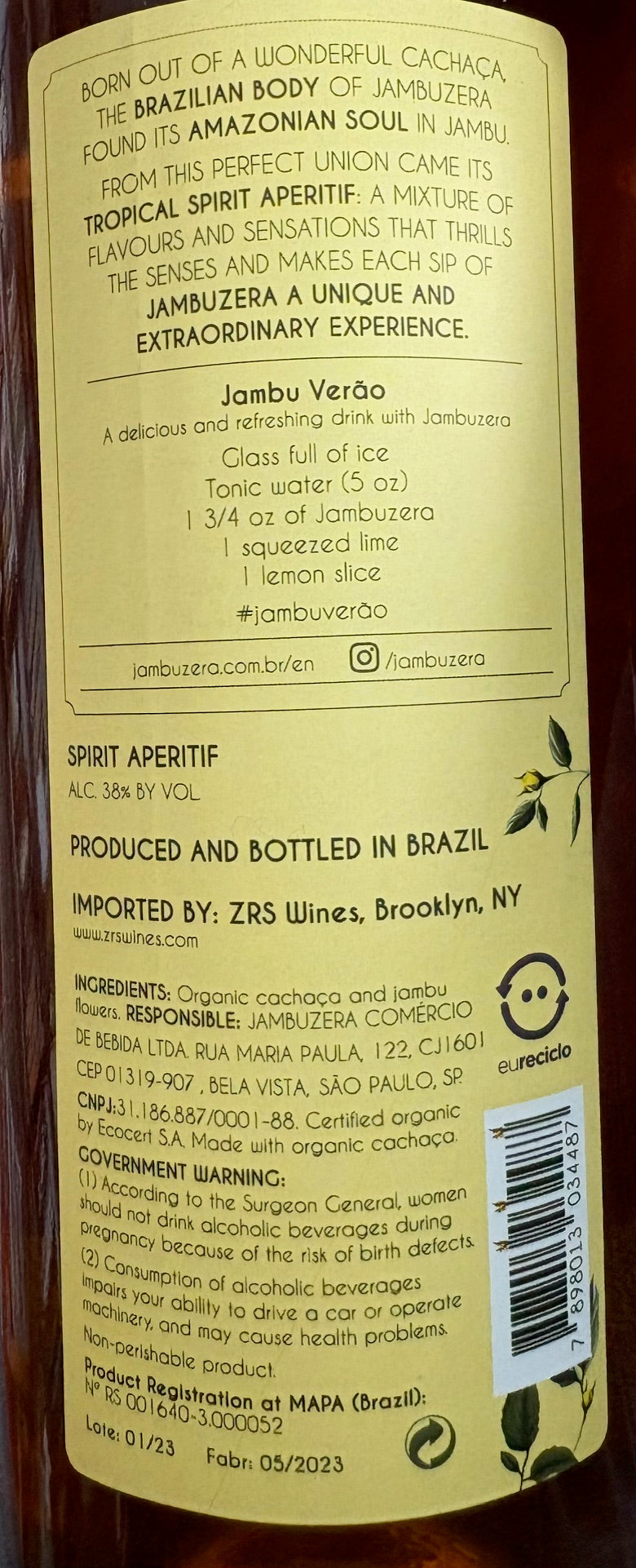 Jambuzera Brazilian Cachaca