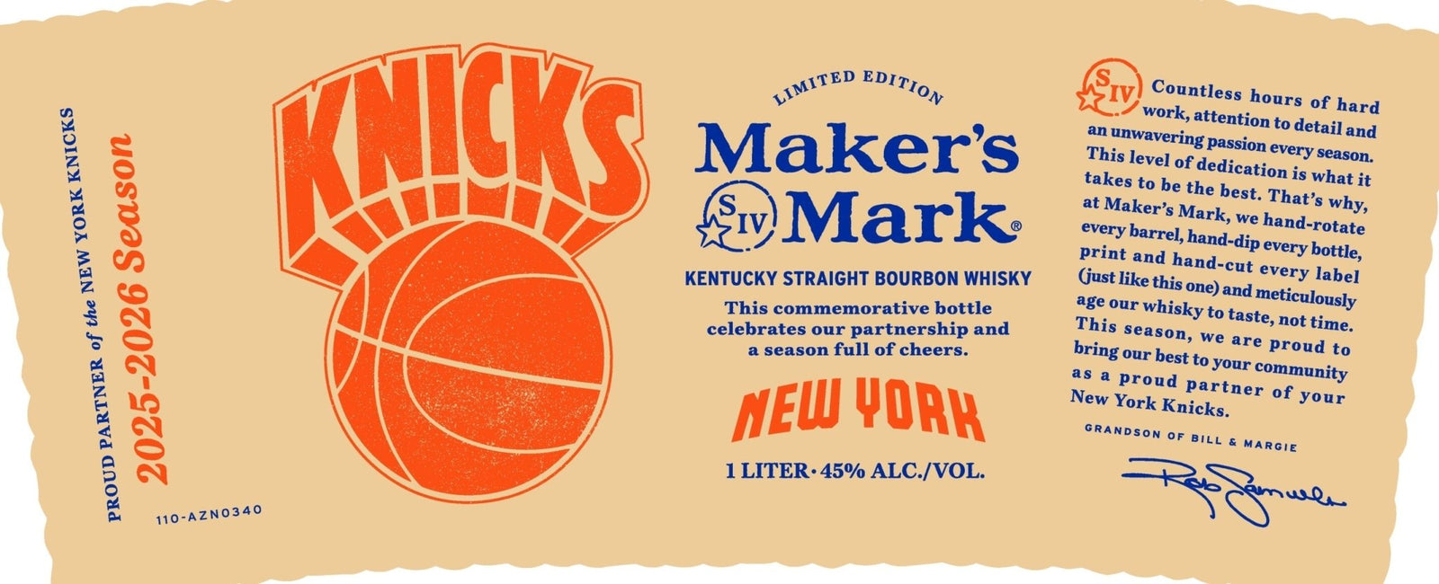 Maker’s Mark KSB NY Knicks Edition 2025 1L