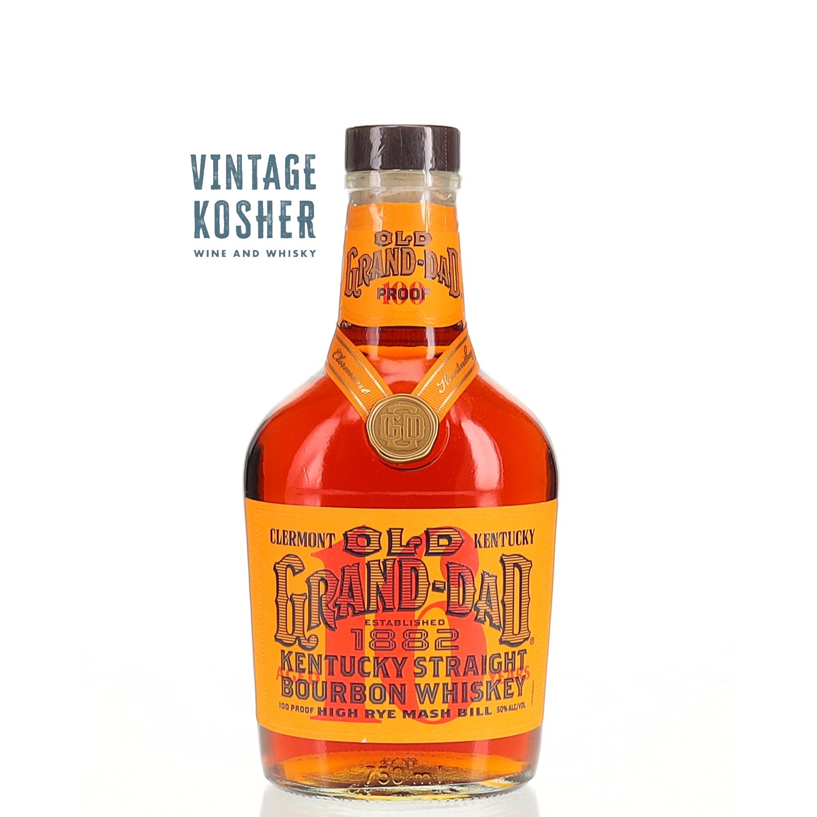 Old Grand-Dad Straight High Rye Bourbon 16 year old