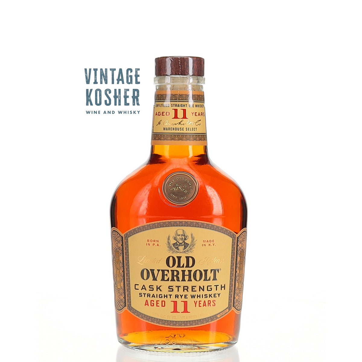 Old Overholt Rye Whiskey 11 yr Cask Strength Limited Release Rye