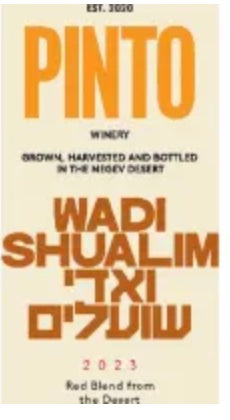 Pinto Winery Negev Desert Wadi Shualim Red Blend 750ML