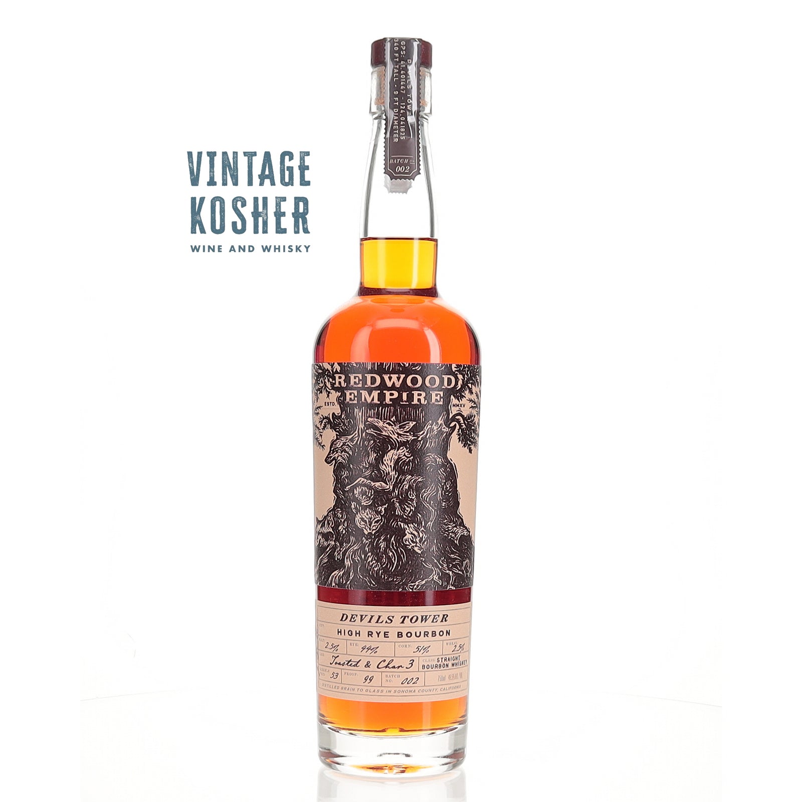 Redwood Empire Bourbon Devils Tower 99 Bourbon