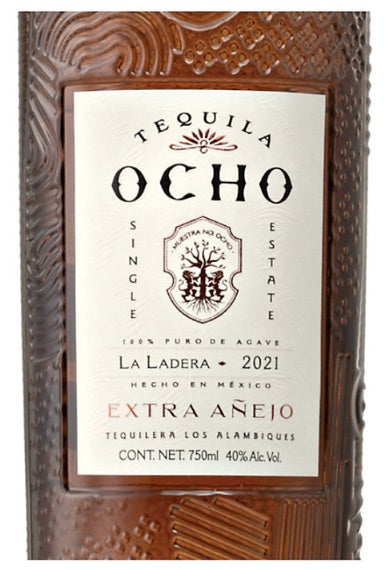 Tequila Ocho Extra Anejo Tequila Ladera