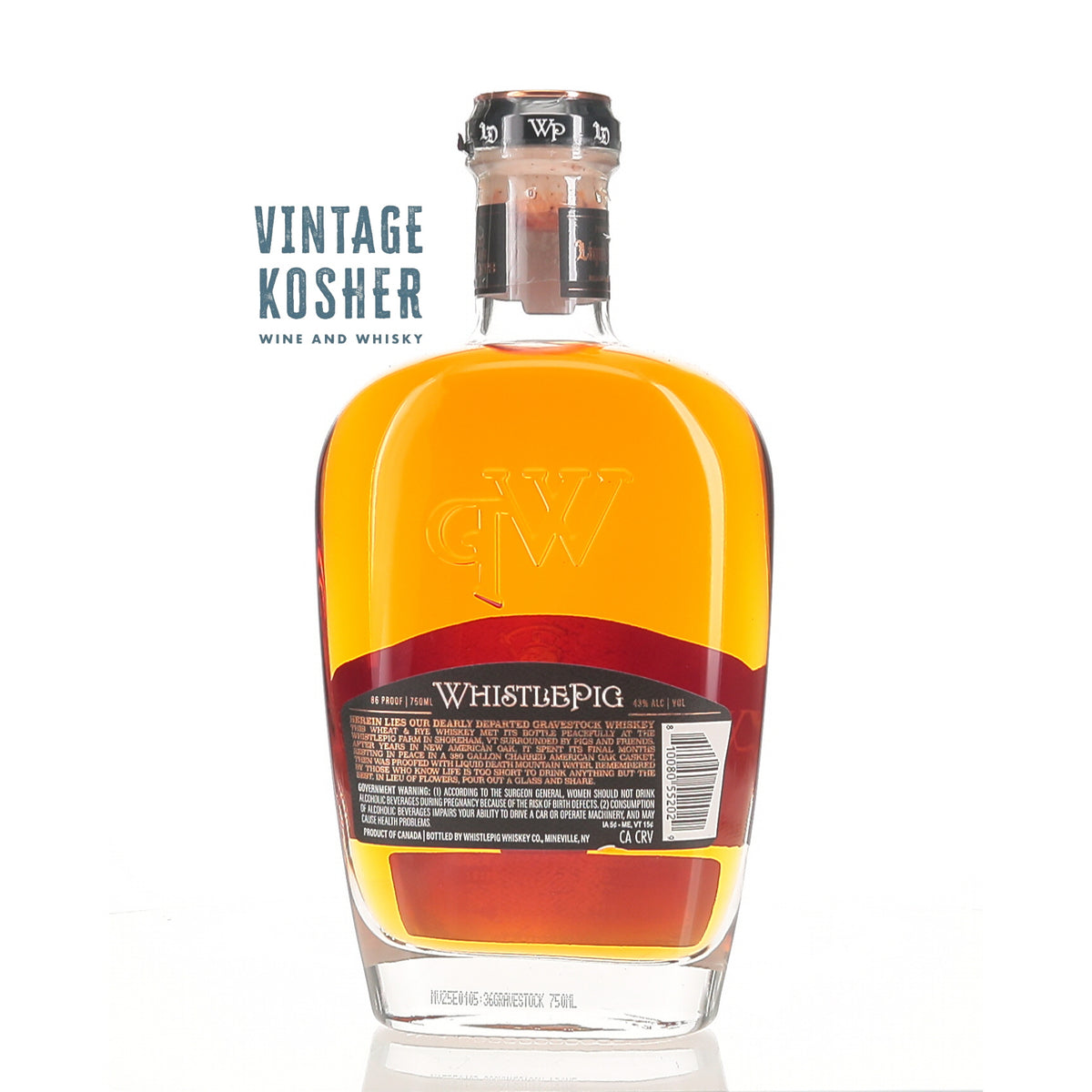 Whistlepig Wheat Whiskey Gravestock Proof With Liquid Death Limited Edition 86 Rye