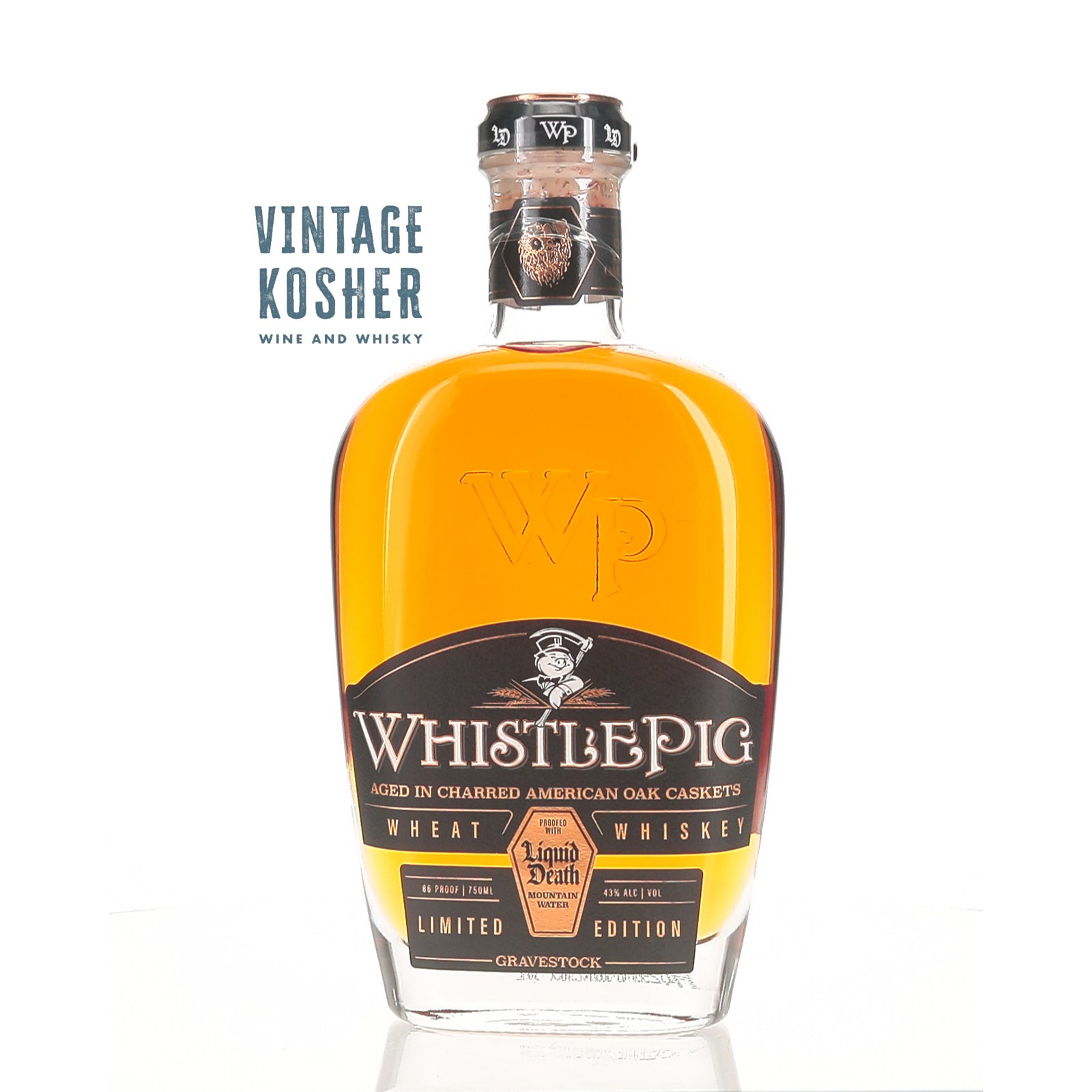 Whistlepig Wheat Whiskey Gravestock Proof With Liquid Death Limited Edition 86 Rye