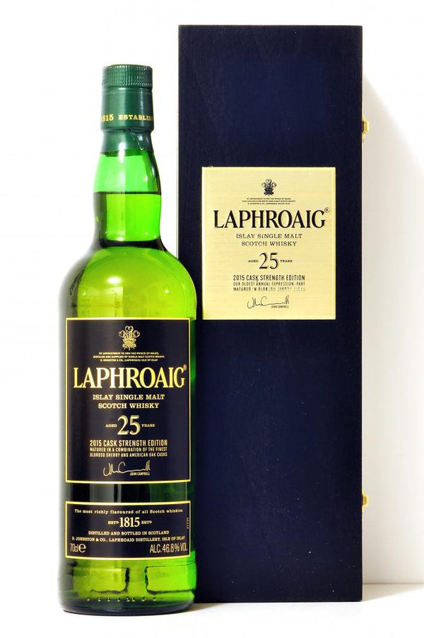 Laphroaig 25 2014 Cask Strength - Black Box – Vintage Kosherca